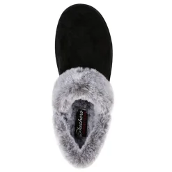 Skechers Slippers|Women's , Cozy Campfire Fresh Toast Slipper Black