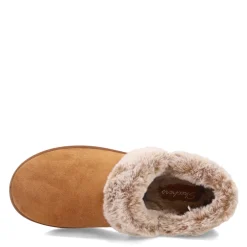 Skechers Slippers|Women's , Cozy Campfire Fresh Toast Slipper Chestnut