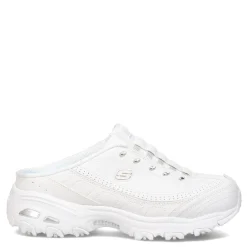 Skechers Clogs & Mules|Women's , D'lites - Bright Sky Sneaker White Silver