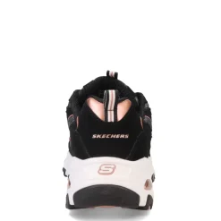 Skechers Sneakers & Athletic|Women's , D'Lites - Me Time Sneaker Black/Rose Gold