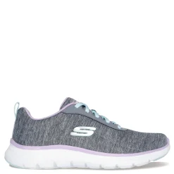 Skechers Sneakers & Athletic|Women's , Flex Appeal 5.0 - Modern Times Sneaker Grey Multi