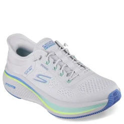 Skechers Slip-On Shoes|Women's , GO RUN Elevate 2.0 Slip-Ins - Banyan Running Shoe Grey/Blue