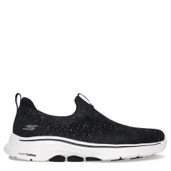 Skechers Slip-On Shoes|Women's , GO WALK 7 - Blink Sneaker Black