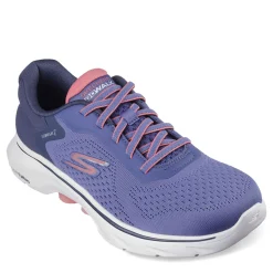 Skechers Sneakers & Athletic|Women's , GO WALK 7 - Cosmic Waves Sneaker Navy Coral