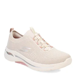 Skechers Sneakers & Athletic|Women's , GO WALK Arch Fit - Crystal Waves Sneaker Taupe/Pink