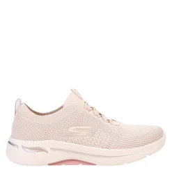 Skechers Sneakers & Athletic|Women's , GO WALK Arch Fit - Crystal Waves Sneaker Taupe/Pink