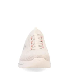 Skechers Sneakers & Athletic|Women's , GO WALK Arch Fit - Crystal Waves Sneaker Taupe/Pink