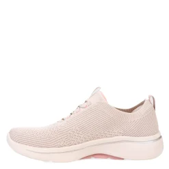 Skechers Sneakers & Athletic|Women's , GO WALK Arch Fit - Crystal Waves Sneaker Taupe/Pink