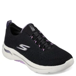 Skechers Sneakers & Athletic|Women's , GO WALK Arch Fit - Crystal Waves Sneaker Black