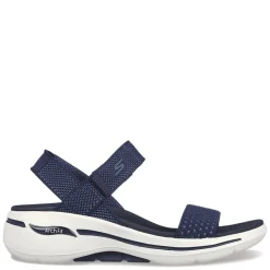 Skechers Sandals|Women's , GO WALK Arch Fit - Polished Sandal Navy