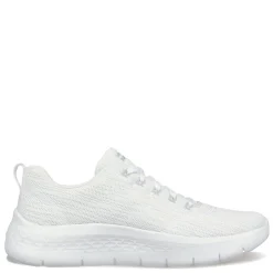 Skechers Sneakers & Athletic|Women's , GO WALK FLEX - Striking Look Walking Shoe White/Silver