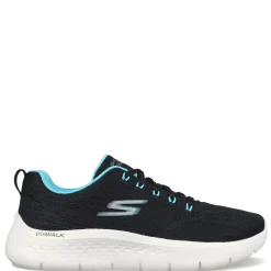 Skechers Sneakers & Athletic|Women's , GO WALK FLEX - Striking Look Walking Shoe Black Aqua