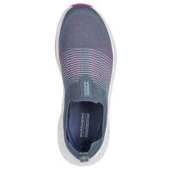 Skechers Sneakers & Athletic|Women's , GO WALK Max Walker Sally Sneaker Charcoal Purple