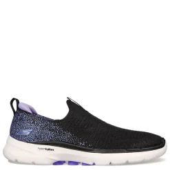 Skechers Sneakers & Athletic|Women's , GOwalk 6 - Glimmering Slip-On Black/Lavender