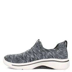 Skechers Sneakers & Athletic|Women's , GOwalk Arch Fit - Rainbow Sunrise Slip-On Grey Blue