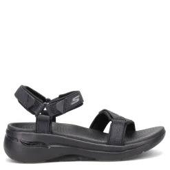 Skechers Sandals|Women's , GOwalk Arch Fit - Cruise Around Sandal Black