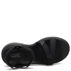 Skechers Sandals|Women's , GOwalk Arch Fit - Cruise Around Sandal Black