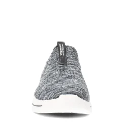 Skechers Slip-On Shoes|Women's , GOwalk Arch Fit - Rainbow Sunrise Slip-On Grey Blue