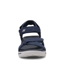 Skechers Sandals|Women's , GOwalk Arch Fit - Cruise Around Sandal - Wide Width Navy