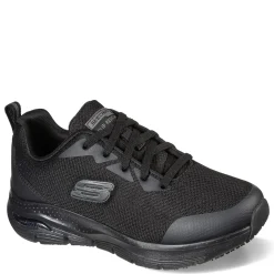 Skechers Work Sneakers & Athletic|Women's Skechers, GOwalk Arch Fit SR Work Shoe - Wide Width Black