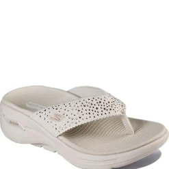 Skechers Sandals|Women's , GOwalk Arch Fit - Dazzle Sandal Beige