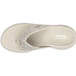 Skechers Sandals|Women's , GOwalk Arch Fit - Dazzle Sandal Beige