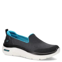 Skechers Slip-On Shoes|Women's , GOwalk Hyper Burst - Lunar Mars Slip-On Black Turq