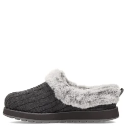 Skechers Slippers|Women's , Keepsakes - Ice Angel Slip-On - Wide Width Charcoal