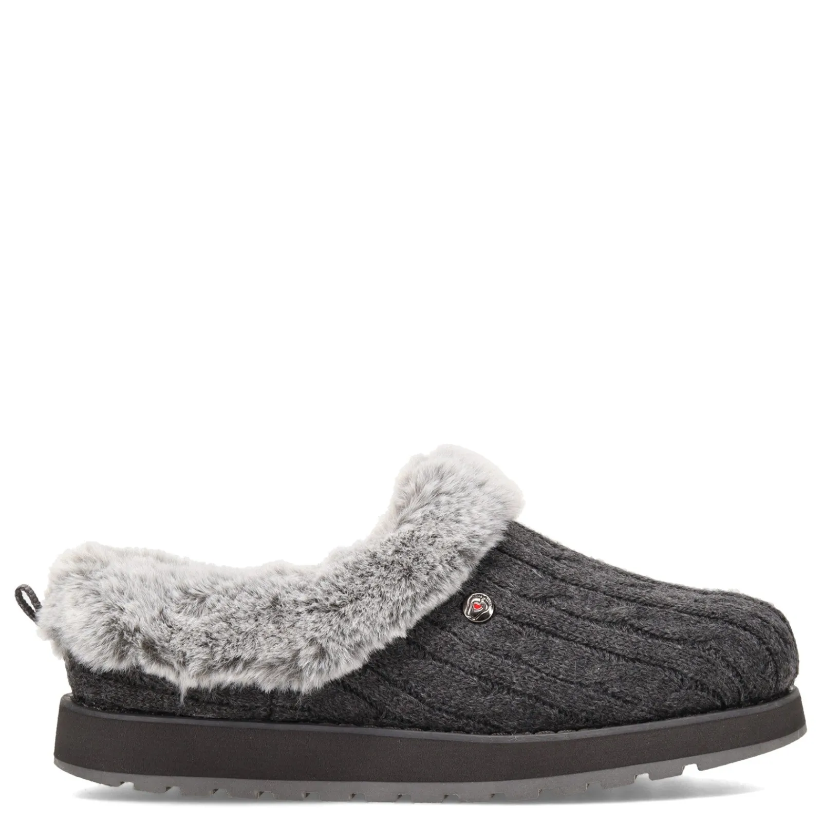 Skechers Slippers|Women's , Keepsakes - Ice Angel Slip-On Charcoal