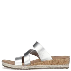 Skechers Sandals|Women's , Martha Stewart: Breezie - Shiny Luster Sandal Silver