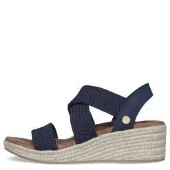 Skechers Wedges|Women's , Martha Stewart: Arch Fit Beverlee - Brentwood Sandal Navy