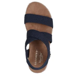 Skechers Wedges|Women's , Martha Stewart: Arch Fit Beverlee - Brentwood Sandal Navy