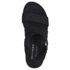 Skechers Wedges|Women's , Martha Stewart: Arch Fit Beverlee - Brentwood Sandal Black