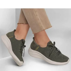 Skechers Sneakers & Athletic|Women's , Martha Stewart - Slip-ins: Ultra Flex 3.0 Back On Track Sneaker Olive