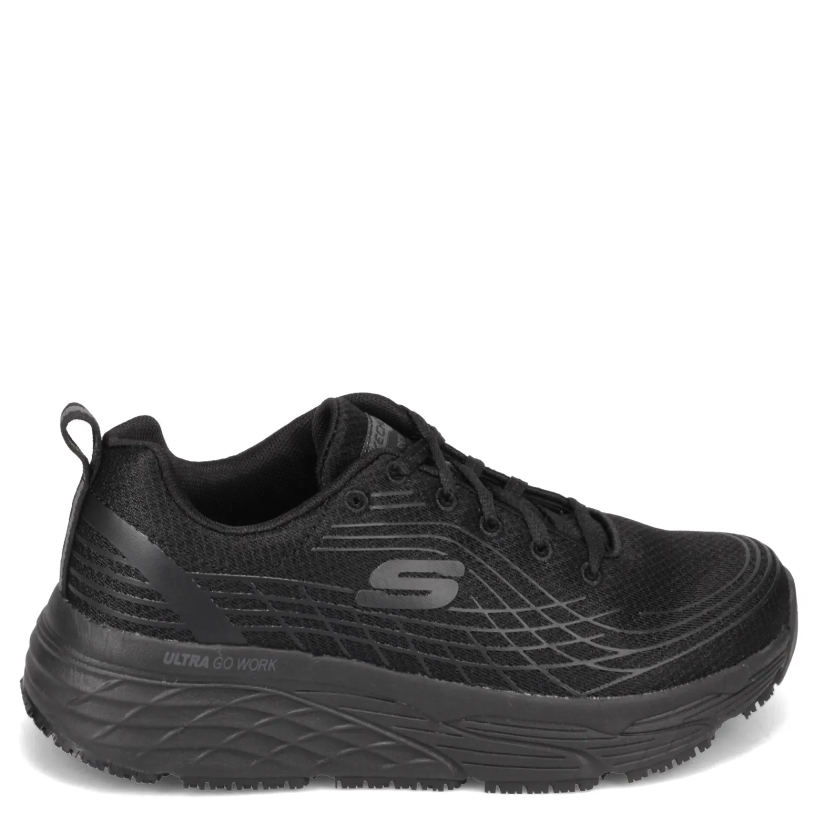 Skechers Work Work & Safety|Women's Skechers, Max Cushioning Elite SR Work Shoe - Wide Width Black