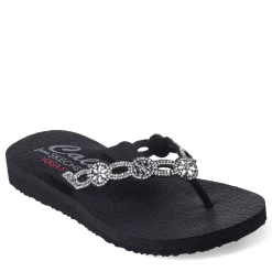 Skechers Sandals|Women's , Meditation - Floral Candy Sandal Black