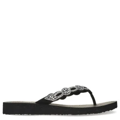 Skechers Sandals|Women's , Meditation - Floral Candy Sandal Black