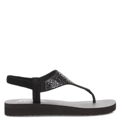 Skechers Sandals|Women's , Meditation - Sweet Rock Sandal Black