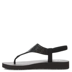 Skechers Sandals|Women's , Meditation - Sweet Rock Sandal Black