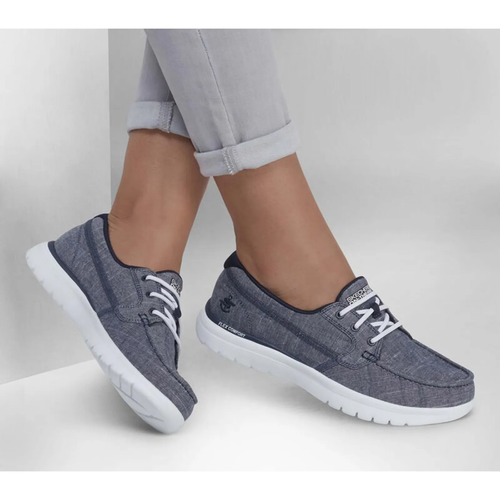 Skechers Sneakers & Athletic|Women's , On-the-GO Flex - Ashore Boat Shoe Navy