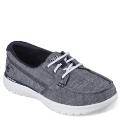Skechers Slip-On Shoes|Women's , On-the-GO Flex - Ashore Boat Shoe Navy
