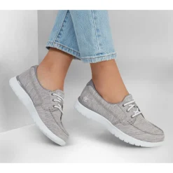 Skechers Boat Shoes|Women's , On-the-GO Flex - Ashore Boat Shoe Grey
