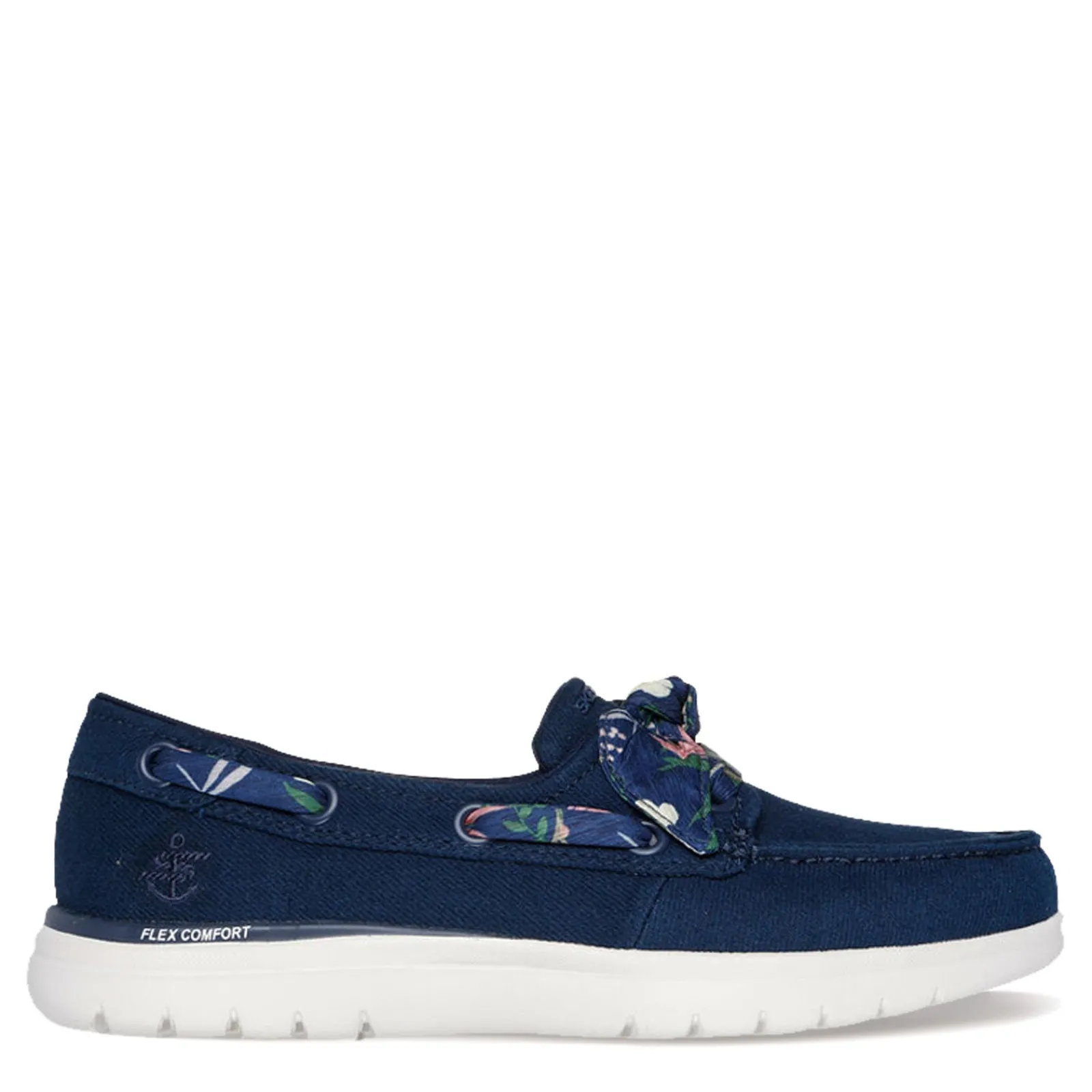 Skechers Boat Shoes|Women's , On-the-GO Flex - Seaside Daisy Slip-On Navy