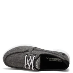 Skechers Sneakers & Athletic|Women's Performance, GOwalk Lite - Isla Boat Shoe Black White