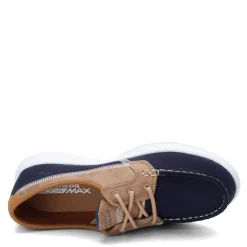 Skechers Slip-On Shoes|Women's Performance, GOwalk Lite - Coral Boat Shoe - Wide Width Navy