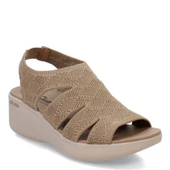 Skechers Sandals|Women's , Pier Lite - Crochet Sandal Mocha