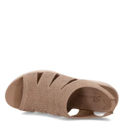 Skechers Sandals|Women's , Pier Lite - Crochet Sandal Mocha