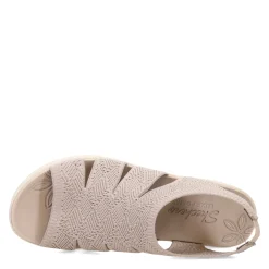 Skechers Sandals|Women's , Pier Lite - Crochet Sandal Taupe