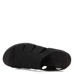 Skechers Sandals|Women's , Pier Lite - Crochet Sandal Black/Black