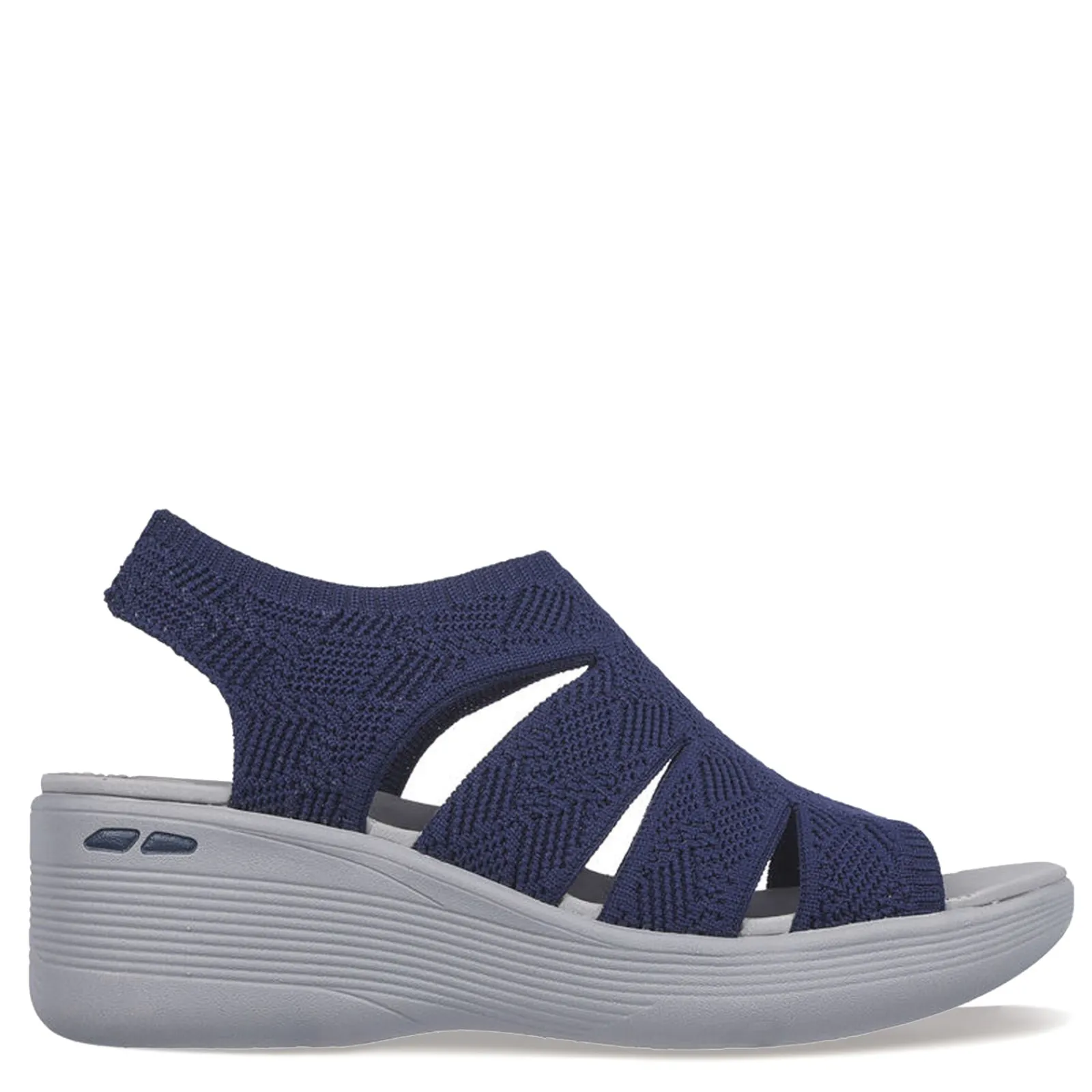 Skechers Wedges|Women's , Pier Lite - Crochet Sandal Navy